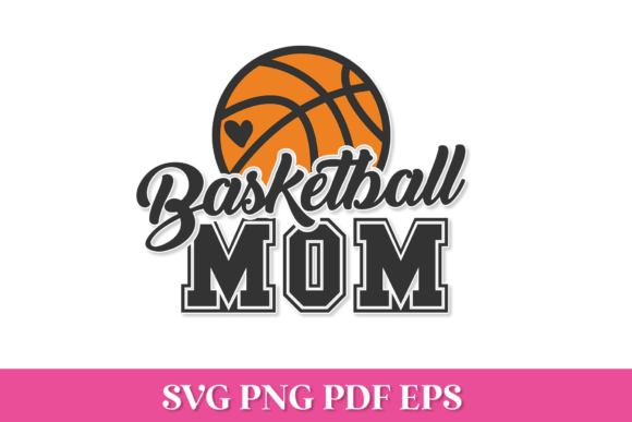 Basketball Mom SVG Quote: Graphics for Crafts & Branding