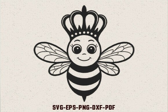Bee Queen SVG Bee Quotes SVG: Graphics for Crafts & Local Branding