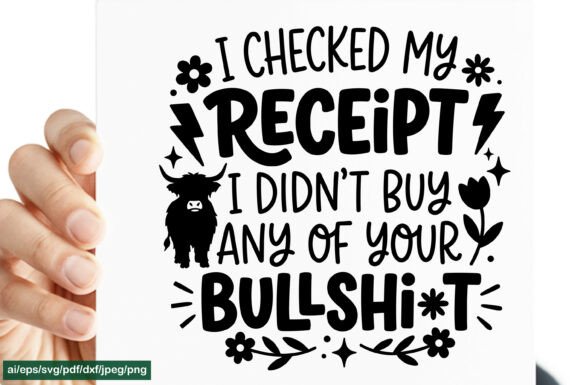 I Checked My Receipt SVG PNG EPS AI PDF Graphics