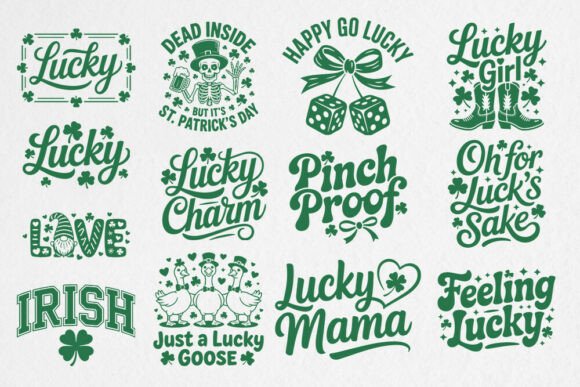 St. Patrick’s Day SVG Quote Bundle for Crafts & Graphics
