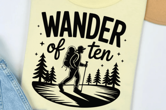 Wander of Ten SVG Cut File Design